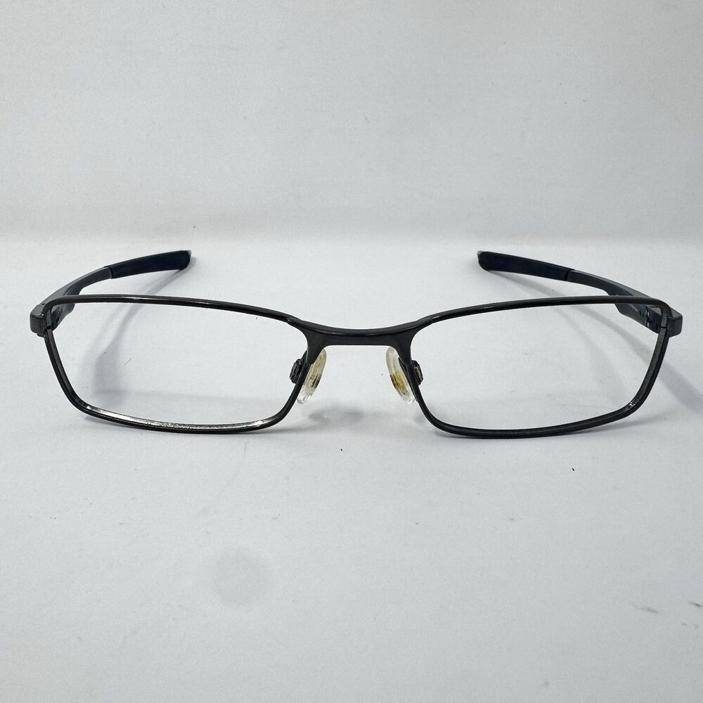 Oakley Socket 2.0 Brushed Chrome/Matte Black Eyeglass Frames 51-18-134
